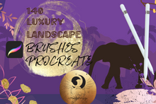 Load image into Gallery viewer, 140 Luxury Wildlife Procreate Brushes Bundle
