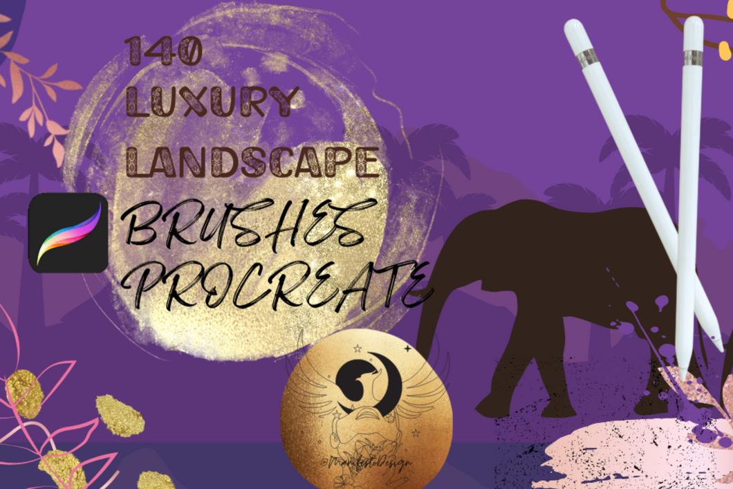 140 Luxury Wildlife Procreate Brushes Bundle