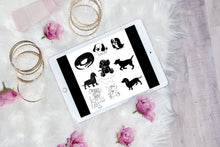 Load image into Gallery viewer, 10 Beautiful Dog Brush Stamps V 8
