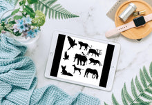 Load image into Gallery viewer, 40 Beautiful Animal Brush Stamps BUNDLE
