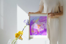 Load image into Gallery viewer, Purple and Gold Modern Contemporary Abstract Painting
