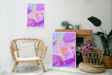 Load image into Gallery viewer, Purple and Gold Modern Contemporary Abstract Painting
