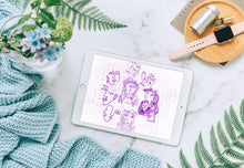 Load image into Gallery viewer, 90 Picasso&#39;s Line Art Drawing Procreate BUNDLE V 4 | Line Art doodles procreate stamps | boho procreate stamps | commercial licence included
